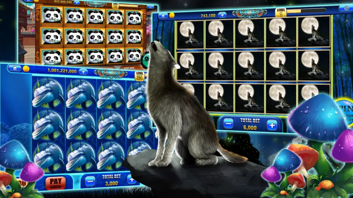 Wolf Gold Howling wolf, casino slot games with pandas, dolphins, and moonlight wolves